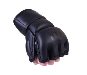 MAR-234G | Black MMA Gloves | Fingerless Combat Gloves with Thumb Design