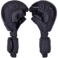 MAR-233C-N |Matte Black/Black MAYA Leather Amateur MMA Gloves