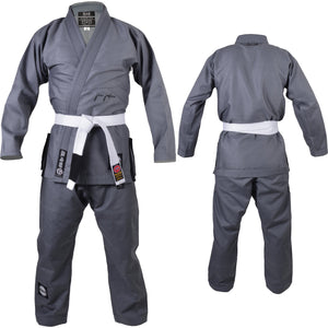 MAR-064C | Grey Brazilian Jiu-Jitsu Uniform - 480gsm