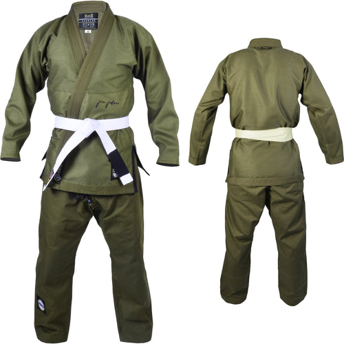 MAR-064D | Olive Green Brazilian Jiu-Jitsu Uniform - 480gsm