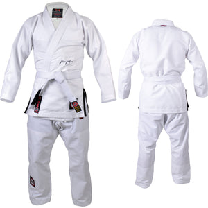 MAR-062B | White Brazilian Jiu-Jitsu Uniform - 480gsm