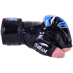 MAR-234F | Blue MMA Gloves Fingerless Combat Gloves with Thumb Design