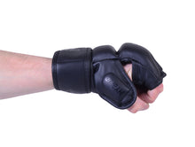 MAR-234G | Black MMA Gloves | Fingerless Combat Gloves with Thumb Design