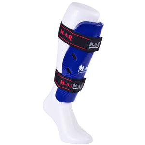 MAR-162C | Blue Dipped Foam Martial Arts Shin Guard