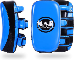 MAR-202F | Muay Thai Pad Curved Strike Shield Durable Microfiber Kick Pad  (Single)