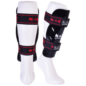 MAR-162B | Black Dipped Foam Martial Arts Shin Guard